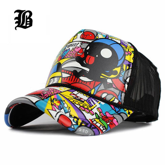Vintage Style Unisex Trucker Snapback Hat - Harajuku Fashion
