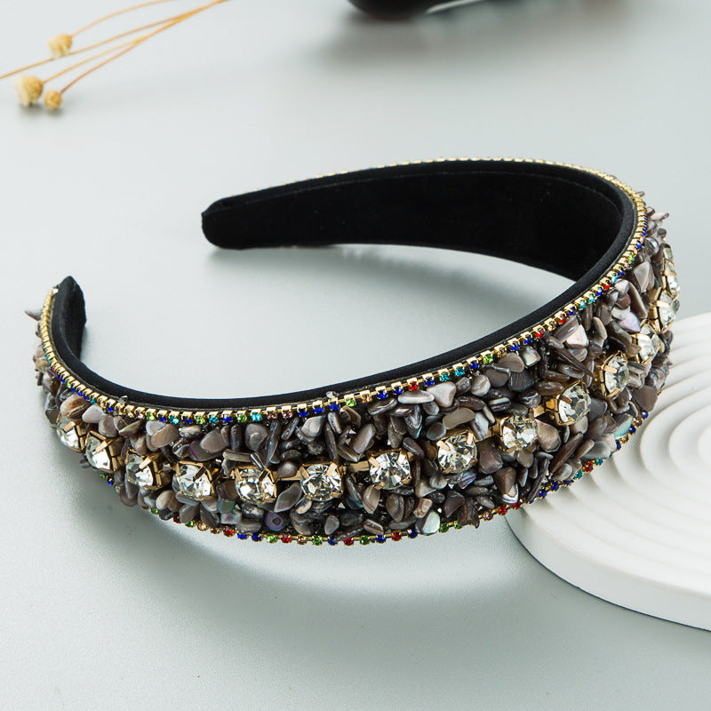 Colorful Turquoise Diamond Headband
