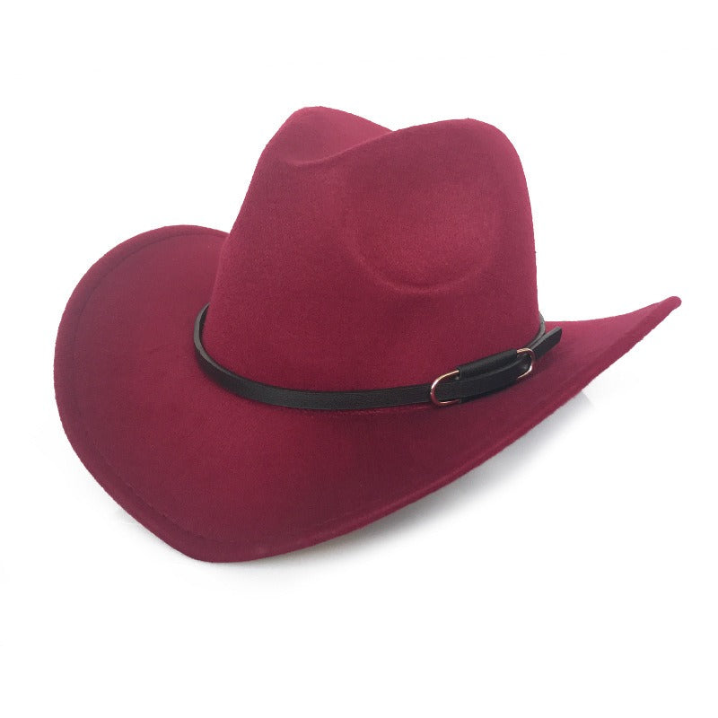 Vintage Woolen Denim Top Hat for Autumn & Winter