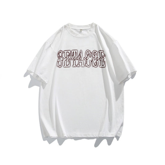 Harajuku Inspired Letter Print Loose Fit T-Shirt