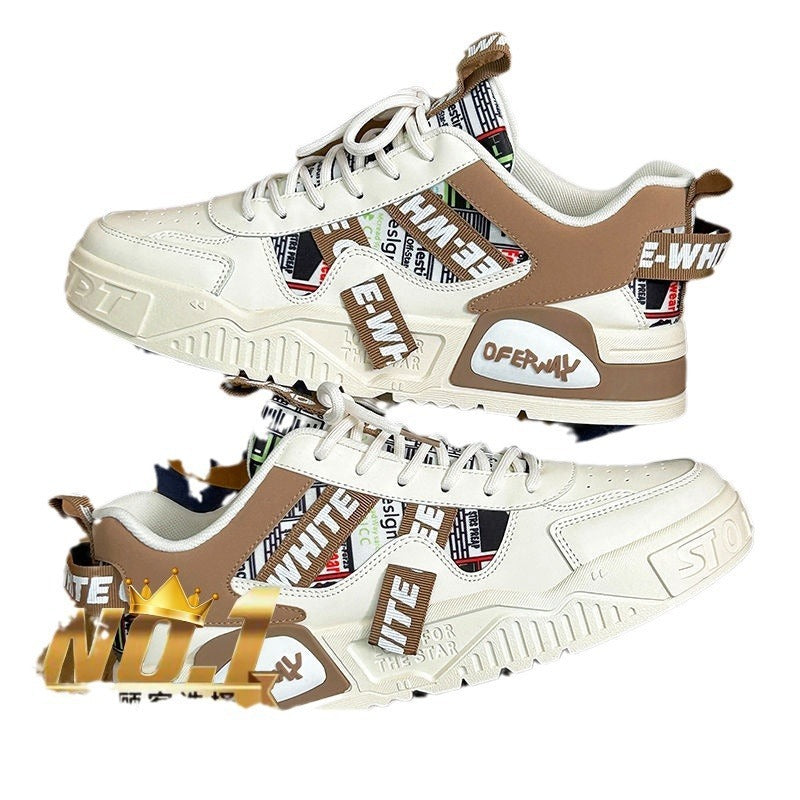 Thick Soled Harajuku Style Sports & Casual Board Shoes