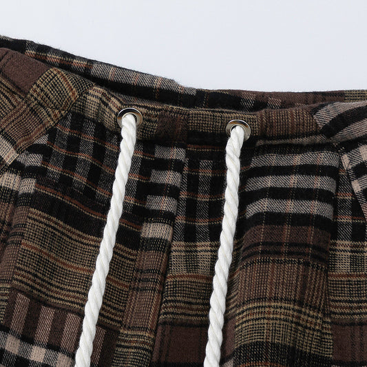 Vintage Y2K Plaid Harajuku Sweatpants for Women