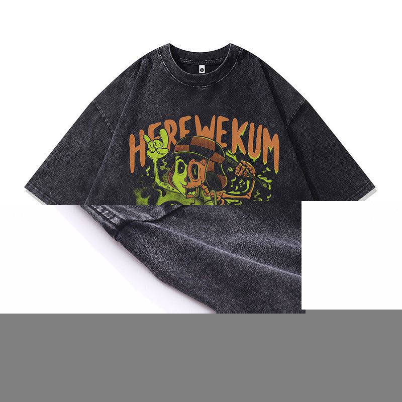 Men's Vintage Short Sleeve T-Shirt - Harajuku Style