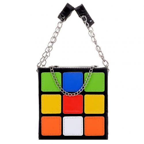 Chic Rubik's Cube Handbag – Harajuku Style Tote for Women