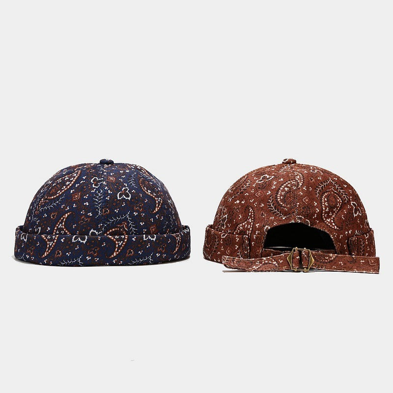 Harajuku Style Cashew Flower Landlord Hat