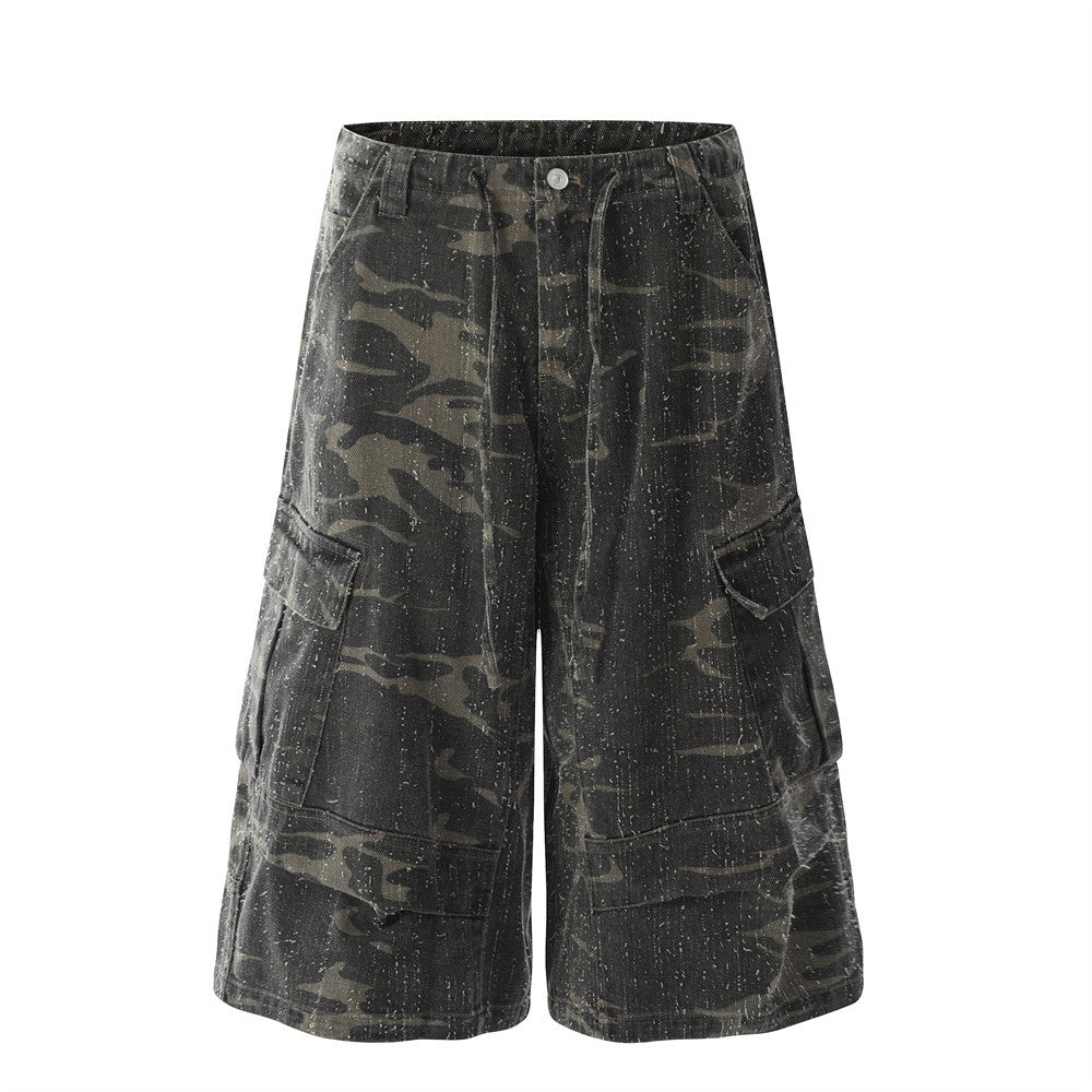 Camouflage Multi-Pocket Loose-Fit Summer Pants