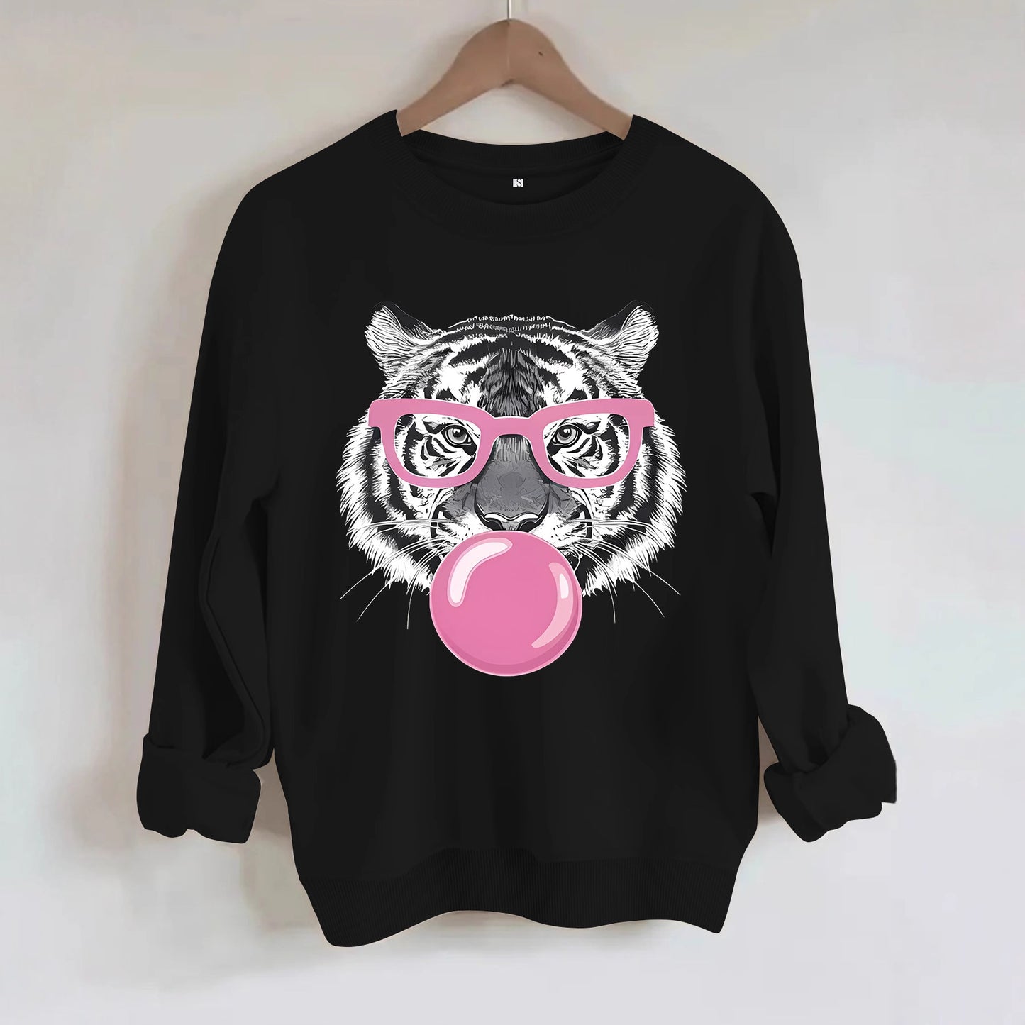 Tiger Bubble Gum Women's Pullover Top in Multiple Colors
