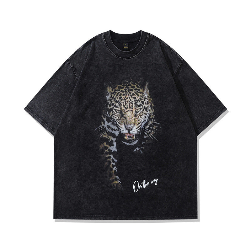 Playful Water-Washed Vintage Medusa T-Shirt