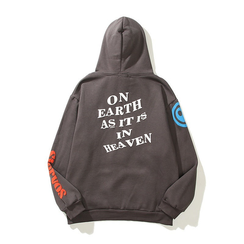 Kanye 3D Foam Graffiti Print Hoodie - Harajuku Street Style