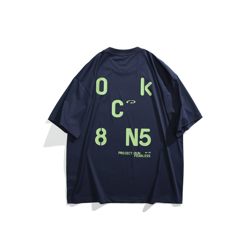 Harajuku Style Letter Printed Loose Fit Shirt