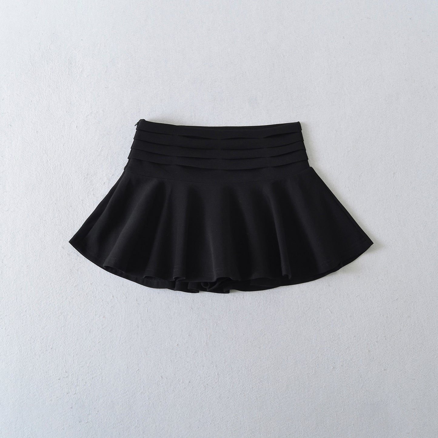Multi-layered Pleated A-line Skirt