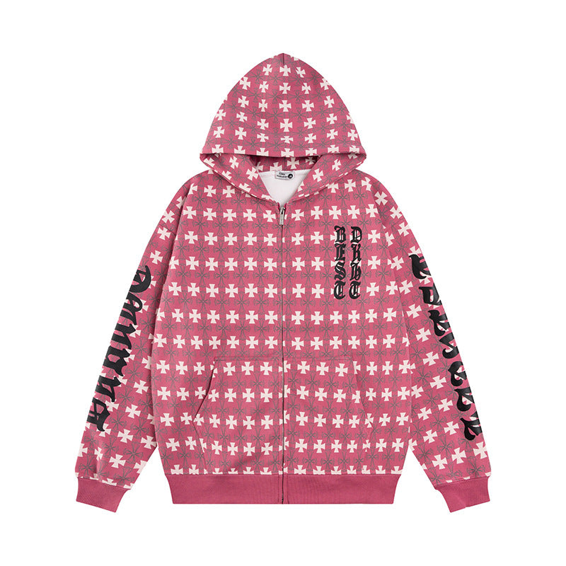 Open Front Hoodie Sweatshirt Casual Hooded Top