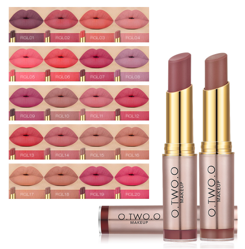 O.TWO.O Matte Lipstick - Long Lasting Lip Kit in 20 Colors