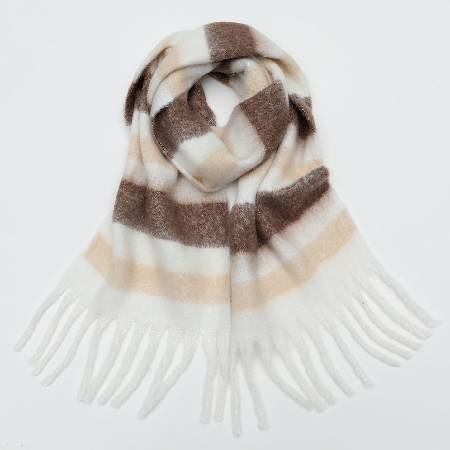 Thickened Imitation Cashmere Plaid Scarf for Women