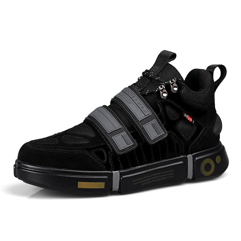 Playful Harajuku Style Men’s Running Shoes - Lace Up Sport Shoes