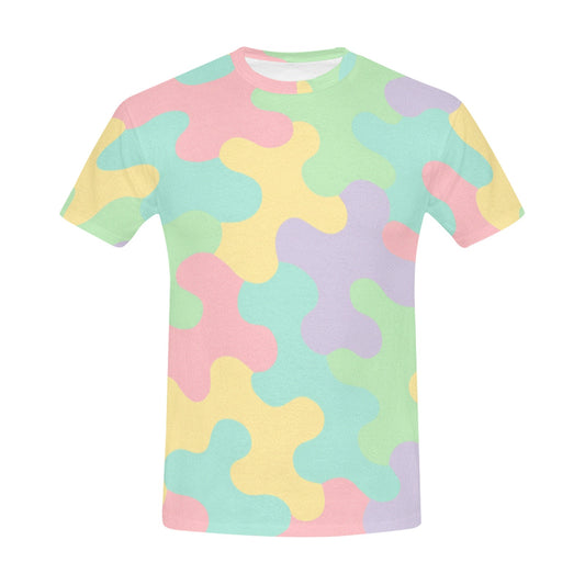 Harajuku Pastel Rainbow Camo T-shirt
