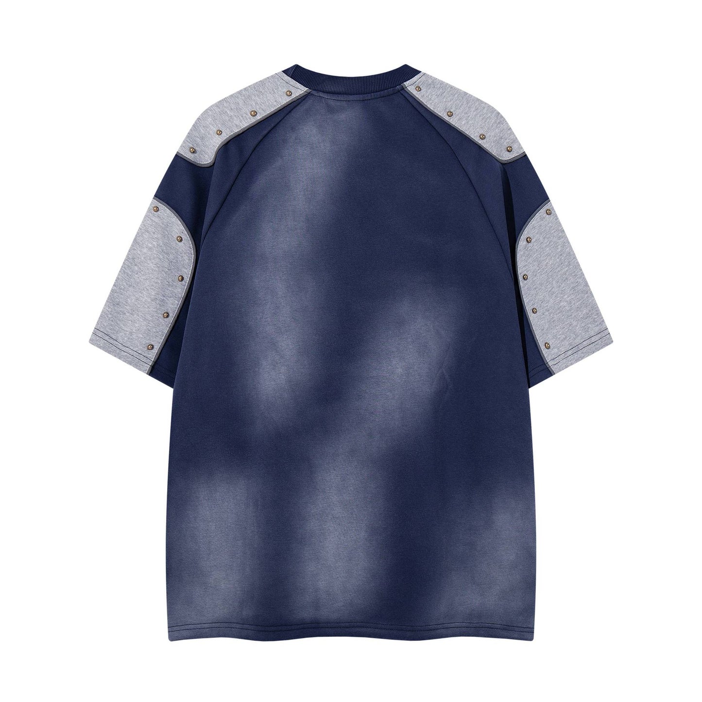 88 Number Rivet Short Sleeve — Harajuku Street Tee (Blue / Gray)