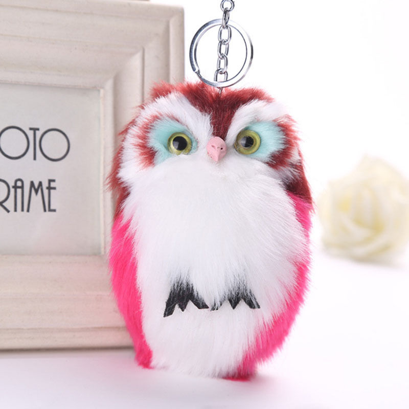 15CM Cute Fluffy Owl Keychain & Pendant