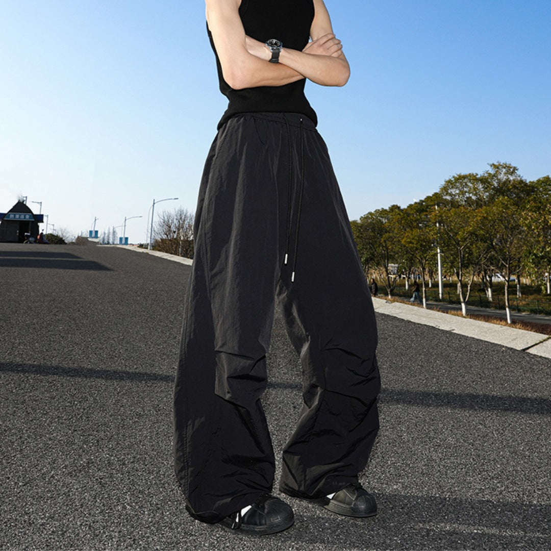 Ice Silk Assault Pants - Wide Leg Casual Style