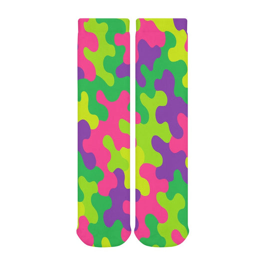 Rainbow Camo Harajuku Thick Stockings