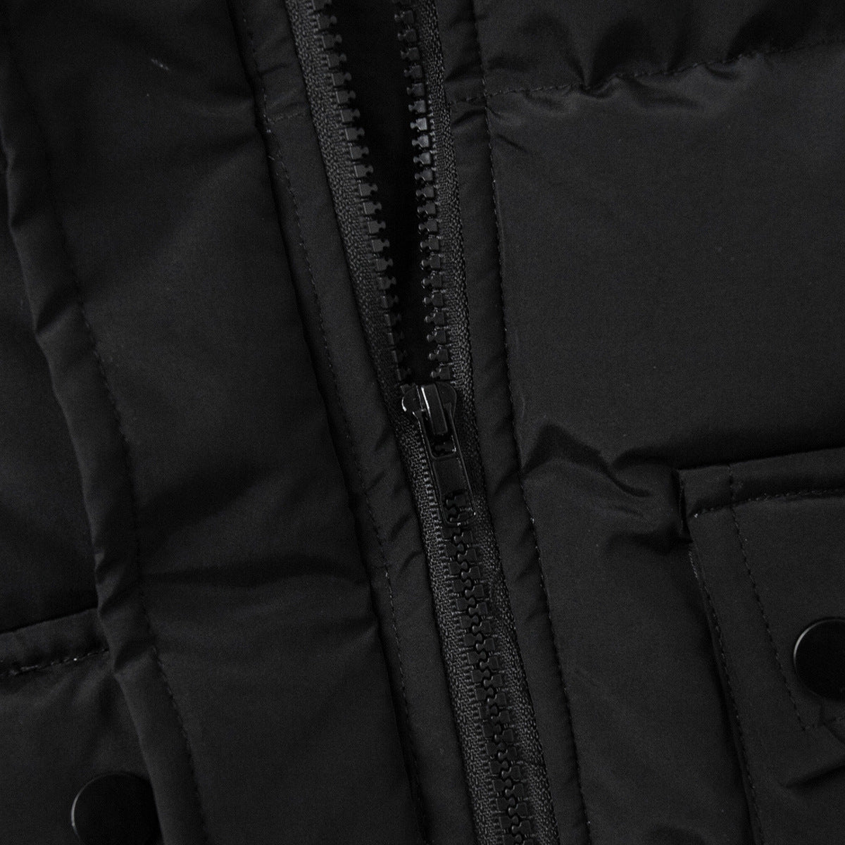 Warm Cotton Jacket for Women with Square Pocket
