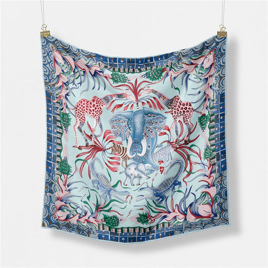 Animal Kingdom Elephant Giraffe Women's Scarf