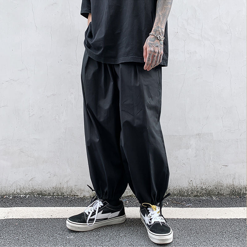 Men's Loose Cuffed Lantern Pants - Trendy Harajuku Style