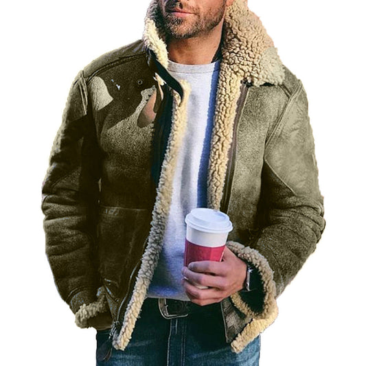 Thick Faux Leather Harajuku Men's Jacket