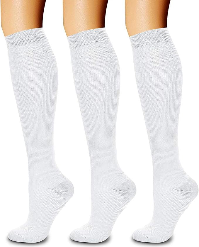 Sports Compression Socks - Long Tube Calf Socks for Skipping Rope and Cycling