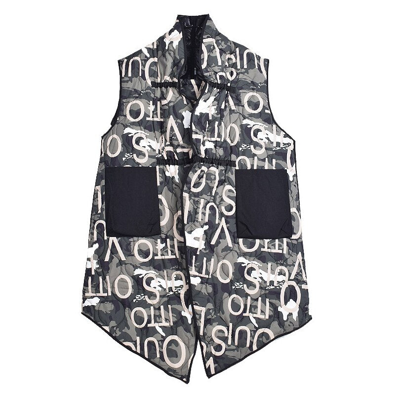 Trendy Two-Sided Harajuku Style Sleeveless Cotton Vest