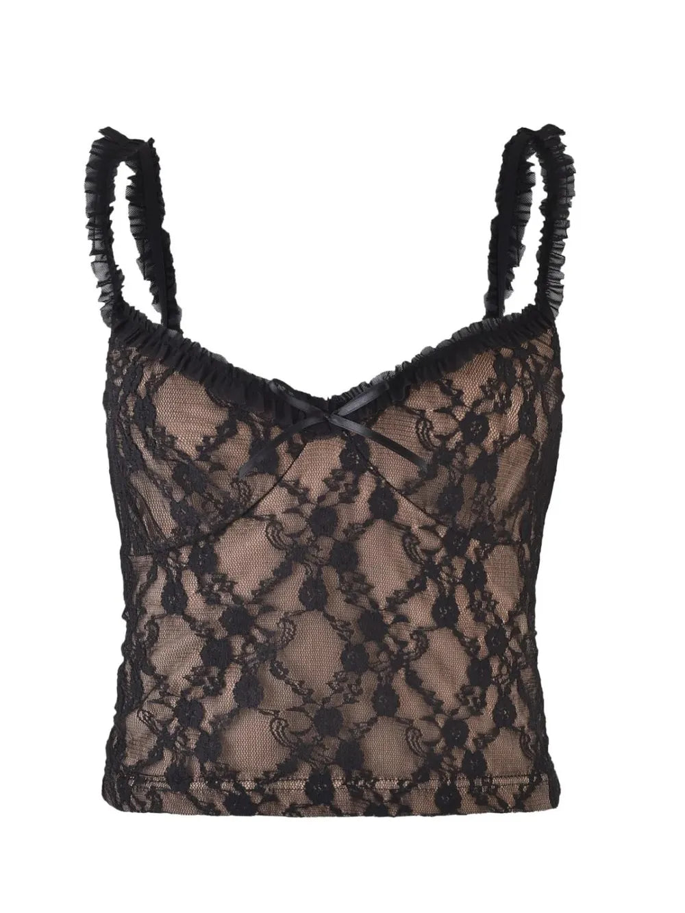 Lace Sweetheart Neck Cami Top