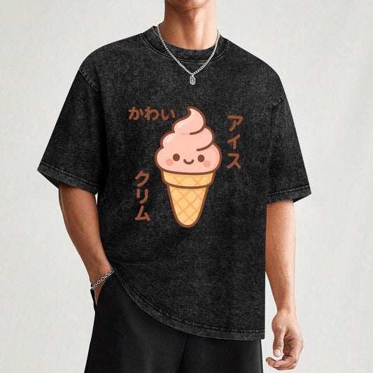 Kawaii Japanese Ice Cream Cone T-Shirt