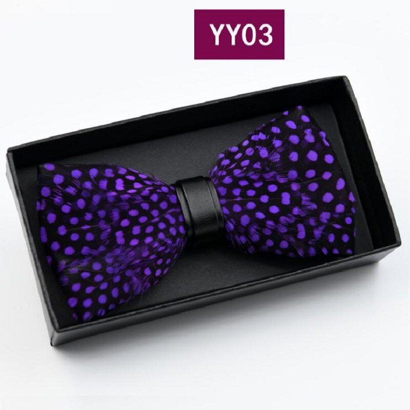 Tie Feathers PU Bow Ties Butterfly
