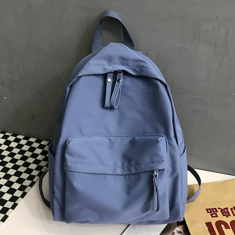 Harajuku Style Anti-Theft Canvas Backpack for Girls