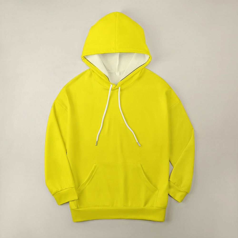 Highlighter Yellow Dropped Sleeve Hoodie