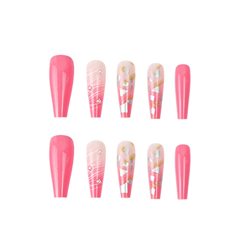 Harajuku Style Glitter Powder Spot Drill Nail Patch