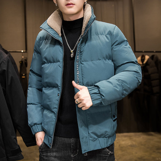 Harajuku Style Men's Down Jacket - Warm & Trendy