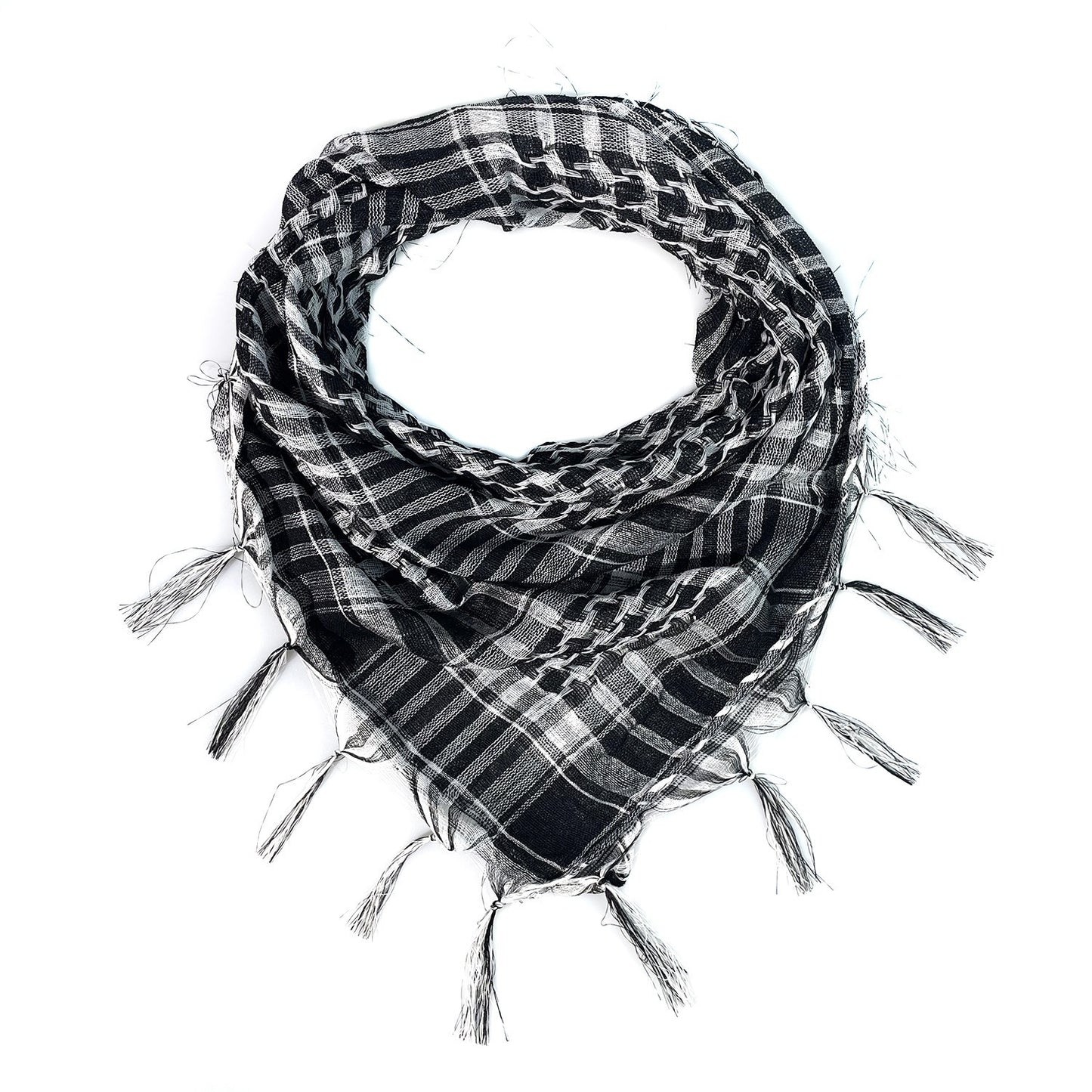 Harajuku Style Network Silk Thousand Bird Grid Scarf