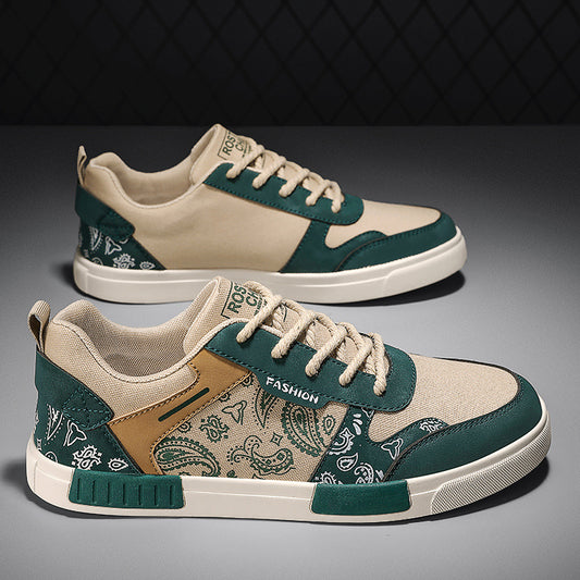 Harajuku Style Color Block Canvas Shoes for Teens