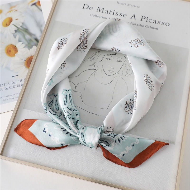 Playful Cashew Square Scarf - Versatile Women's Fashion Accessory