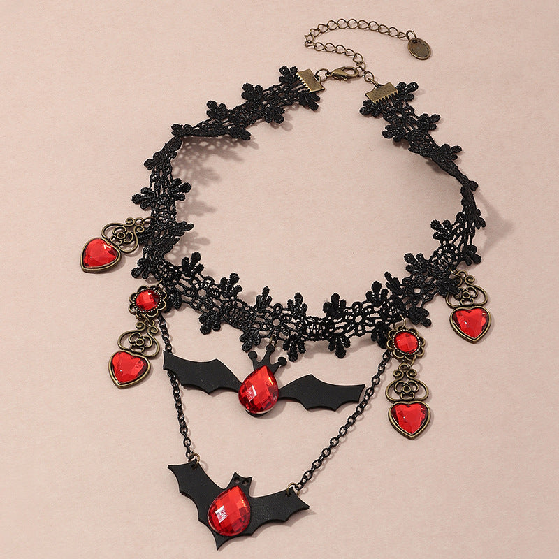 Harajuku Style Bat Halloween Necklace