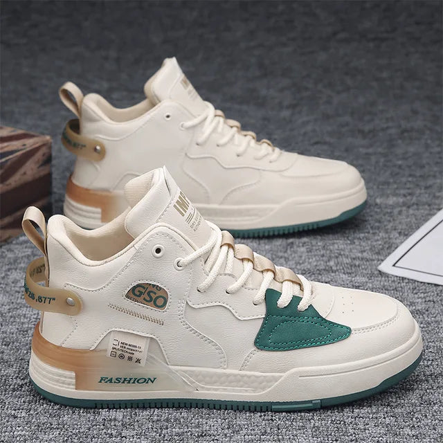 Harajuku High Top Lace Up Sports Board Shoes for Men
