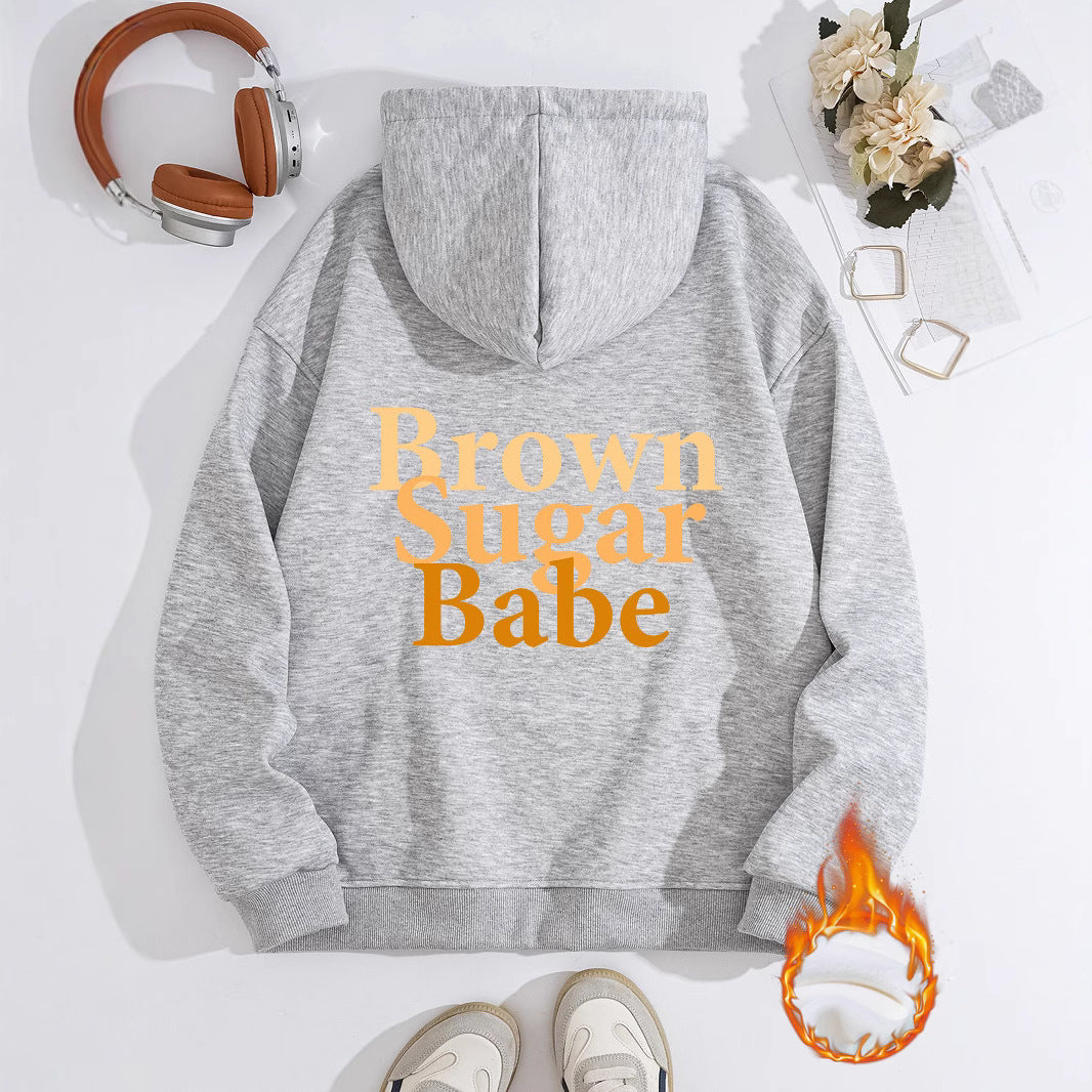 Brown Sugar Babe Thick Fleece Hoodie