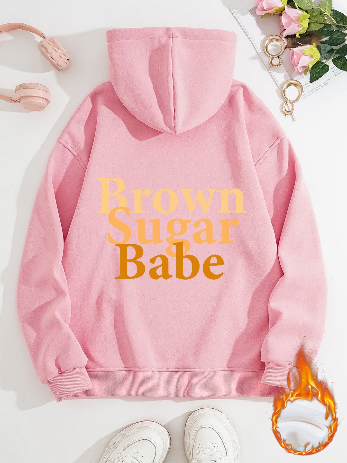 Brown Sugar Babe Thick Fleece Hoodie