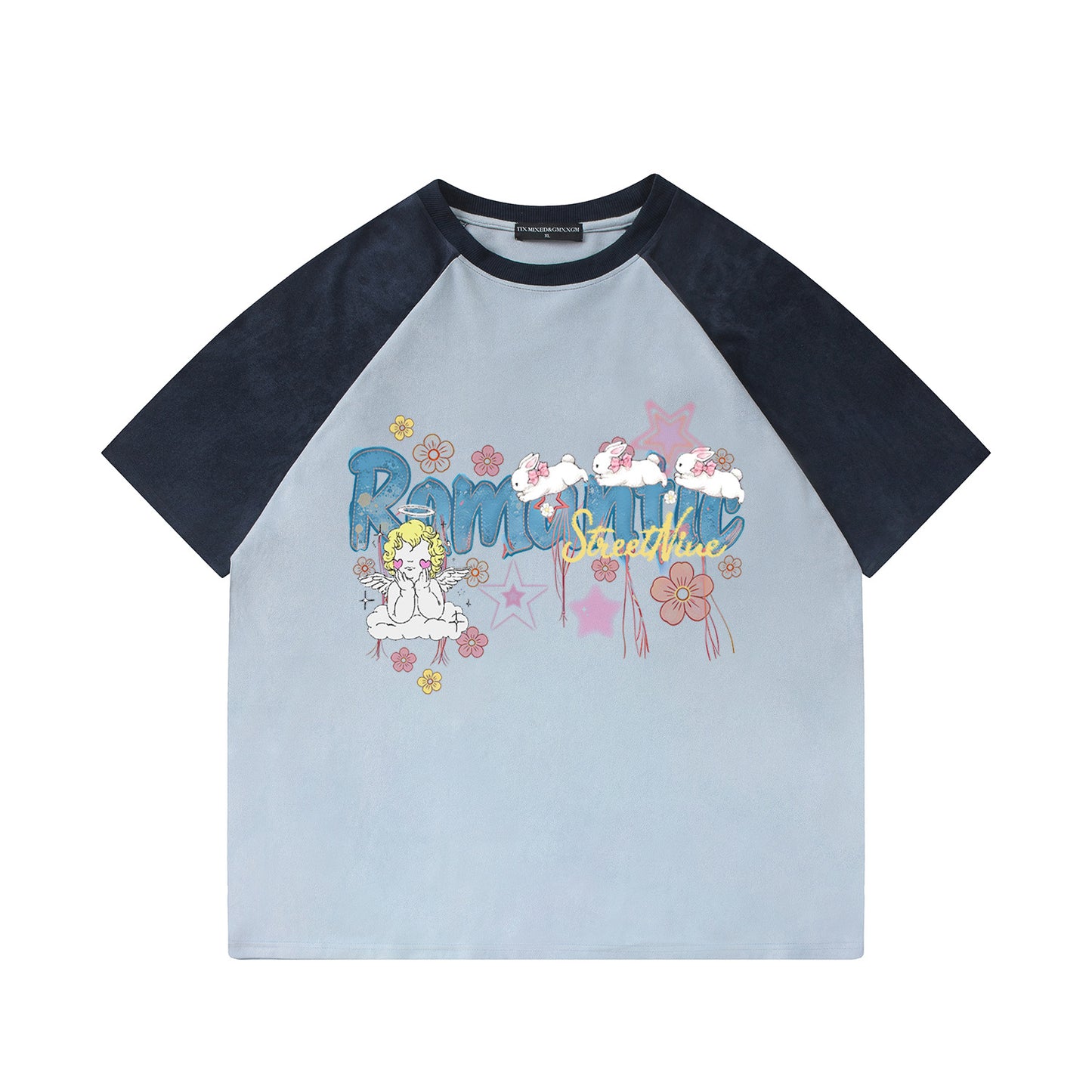 Romantic Angel Printed Short Sleeve — Harajuku Street-Style Tee