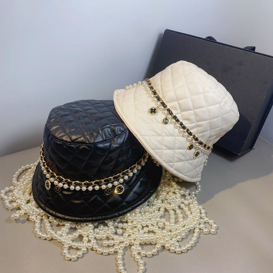 Harajuku Style Leather Dome Hat for Women