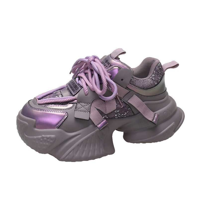 Playful Height-Increasing Women’s Dad Shoes