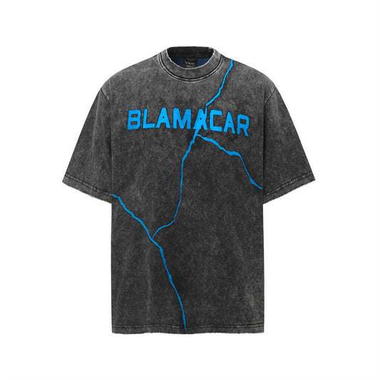 Retro Lettered Vintage T-Shirt for Men - Summer Street Style
