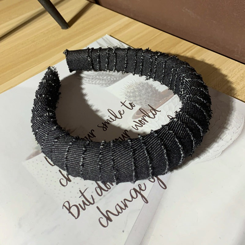 Chain Denim Headband