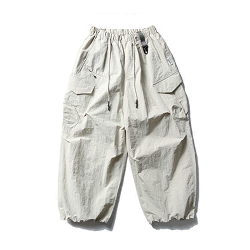 Harajuku Style Unisex Drawstring Cargo Pants - Casual Streetwear